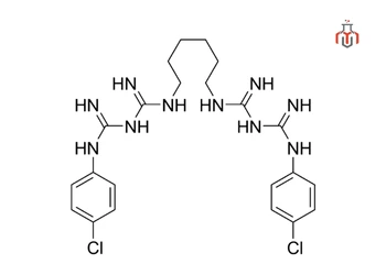 chemical structure of chlorhexidine compound 