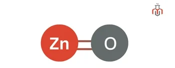 Molecular representation of ZnO, consisting of one zinc atom bonded to one oxygen atom