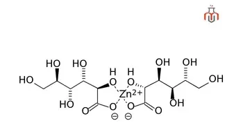 Chemical structure of Zinc Gluconate compound