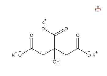 chemical structure of Potassium citrate