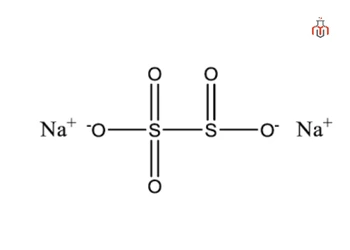 Chemical structure of sodium metabisulfite