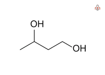 Chemical structure of Butylene glycol (Butane-1,3-diol)