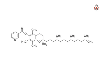 chemical structure of Tocopheryl nicotinate (C35H53NO3)
