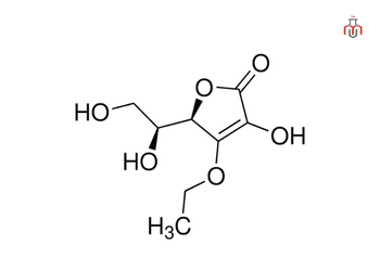 chemical structure of 3-O-Ethyl Ascorbic Acid (C8H12O6)