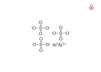 Structure of Aluminum Sulfate