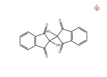 Structure of Hydrindantin Dihydrate