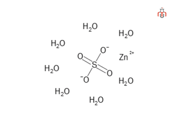Structure of Zinc Sulfate Heptahydrate